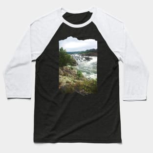 Beautiful photography of waterfall and blue sky landscape USA nature lovers Baseball T-Shirt